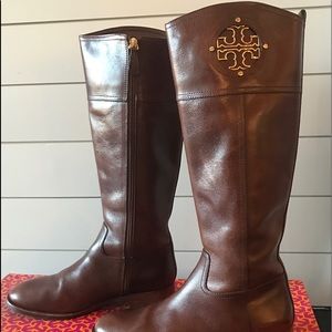 Tory Burch Brown Riding Boots Size 9.5